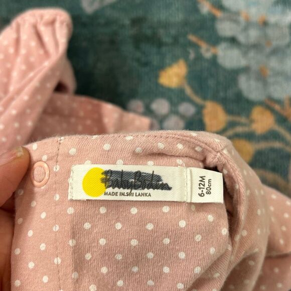 Baby Boden Dove dress 6-12mo bird appliqué embroidered pink cotton infant mini - Picture 2 of 14